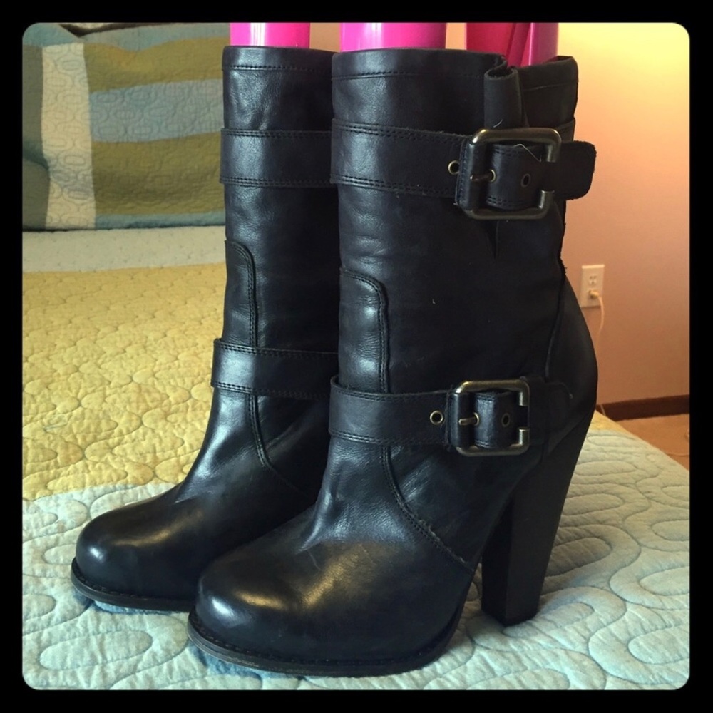 Black Aldo Moto Boots 🖤